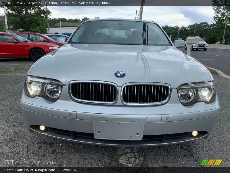 Titanium Silver Metallic / Black 2002 BMW 7 Series 745i Sedan