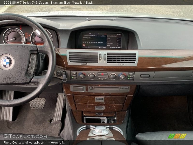 Titanium Silver Metallic / Black 2002 BMW 7 Series 745i Sedan