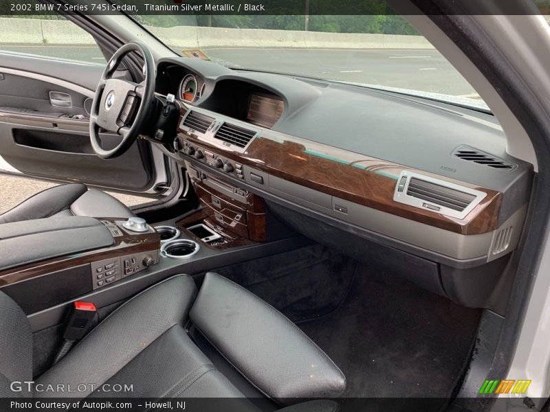Titanium Silver Metallic / Black 2002 BMW 7 Series 745i Sedan