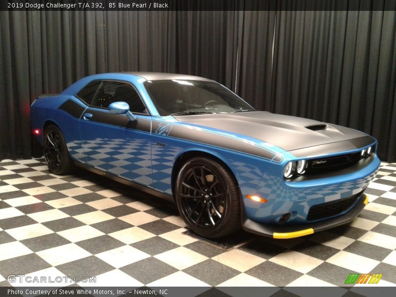 B5 Blue Pearl / Black 2019 Dodge Challenger T/A 392
