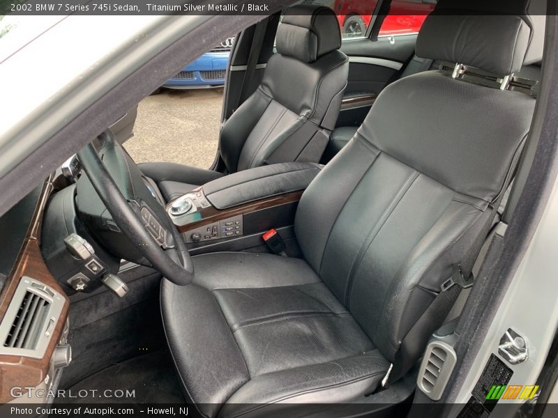 Titanium Silver Metallic / Black 2002 BMW 7 Series 745i Sedan
