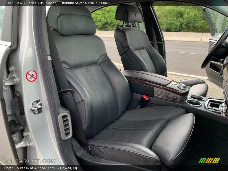 Titanium Silver Metallic / Black 2002 BMW 7 Series 745i Sedan