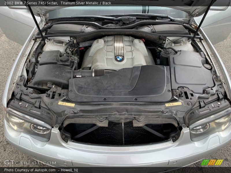Titanium Silver Metallic / Black 2002 BMW 7 Series 745i Sedan