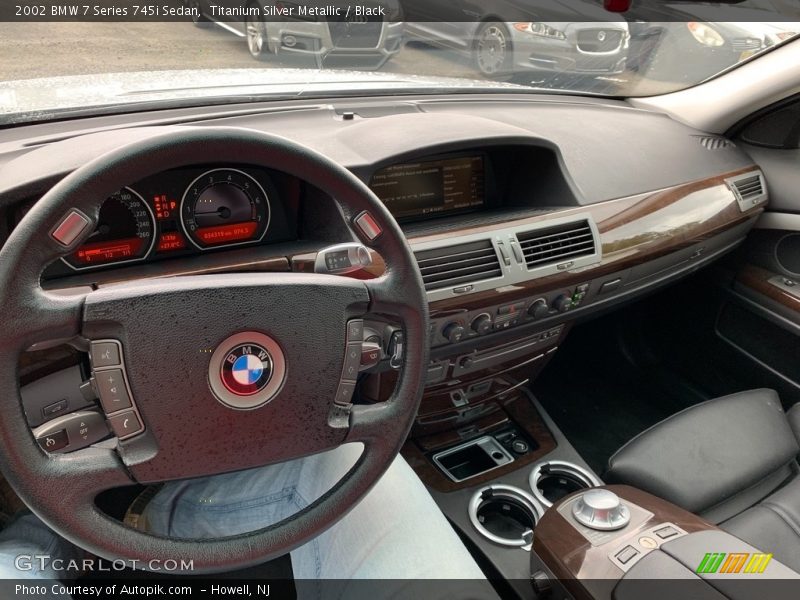 Titanium Silver Metallic / Black 2002 BMW 7 Series 745i Sedan