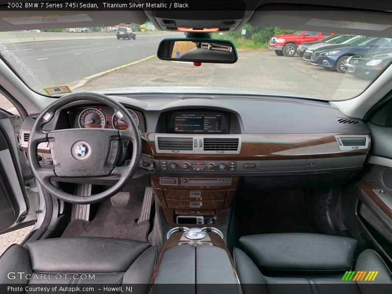Titanium Silver Metallic / Black 2002 BMW 7 Series 745i Sedan