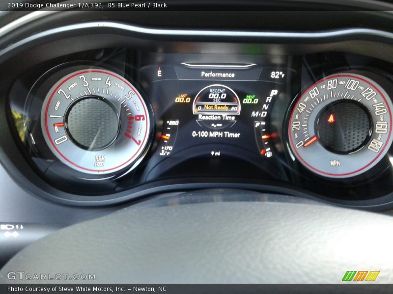 B5 Blue Pearl / Black 2019 Dodge Challenger T/A 392