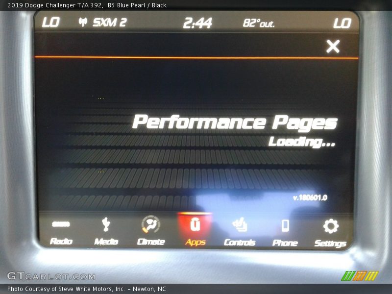 B5 Blue Pearl / Black 2019 Dodge Challenger T/A 392