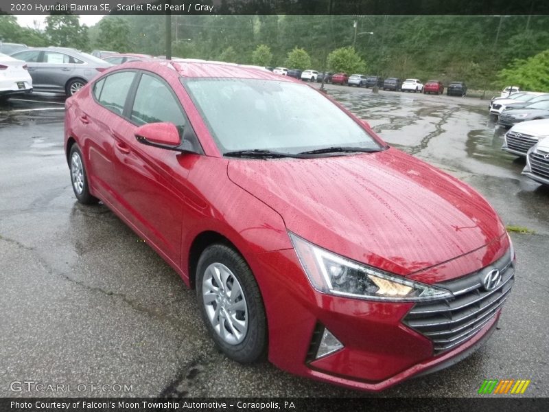 Scarlet Red Pearl / Gray 2020 Hyundai Elantra SE