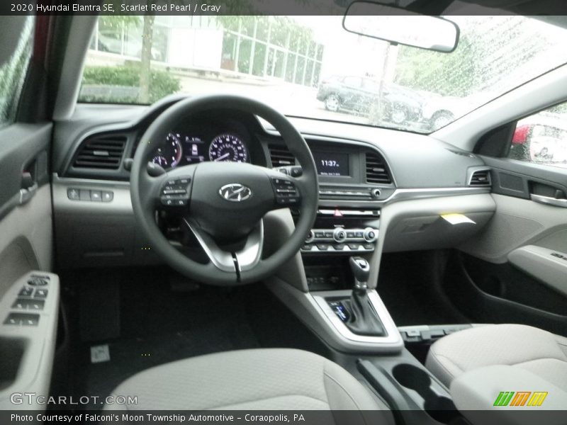 Scarlet Red Pearl / Gray 2020 Hyundai Elantra SE