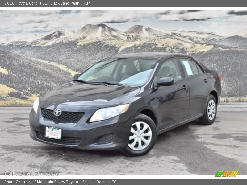 Black Sand Pearl / Ash 2010 Toyota Corolla LE