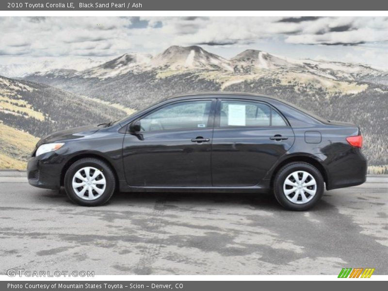 Black Sand Pearl / Ash 2010 Toyota Corolla LE