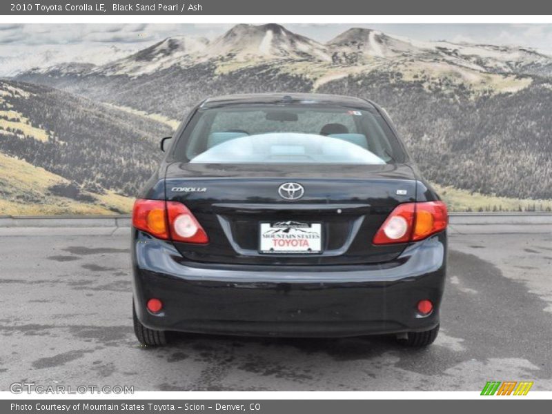 Black Sand Pearl / Ash 2010 Toyota Corolla LE