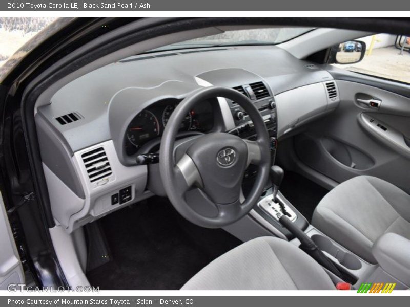 Black Sand Pearl / Ash 2010 Toyota Corolla LE