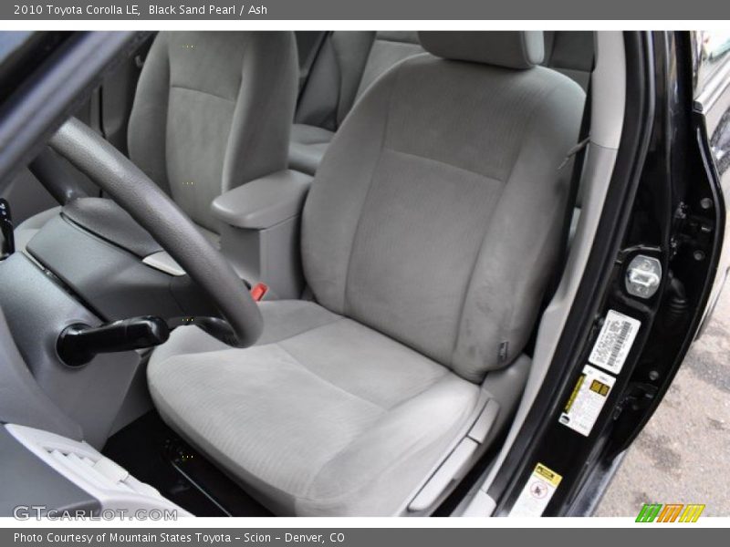 Black Sand Pearl / Ash 2010 Toyota Corolla LE