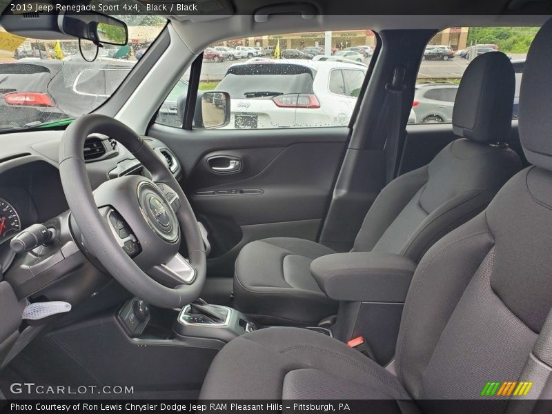 Front Seat of 2019 Renegade Sport 4x4