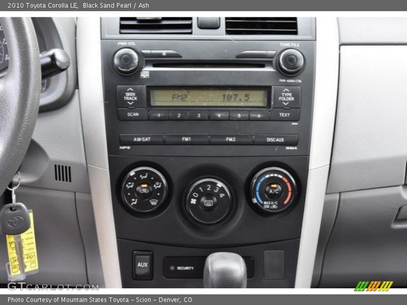 Black Sand Pearl / Ash 2010 Toyota Corolla LE