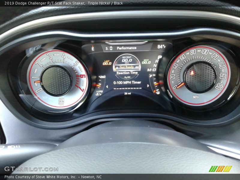 Triple Nickel / Black 2019 Dodge Challenger R/T Scat Pack Shaker