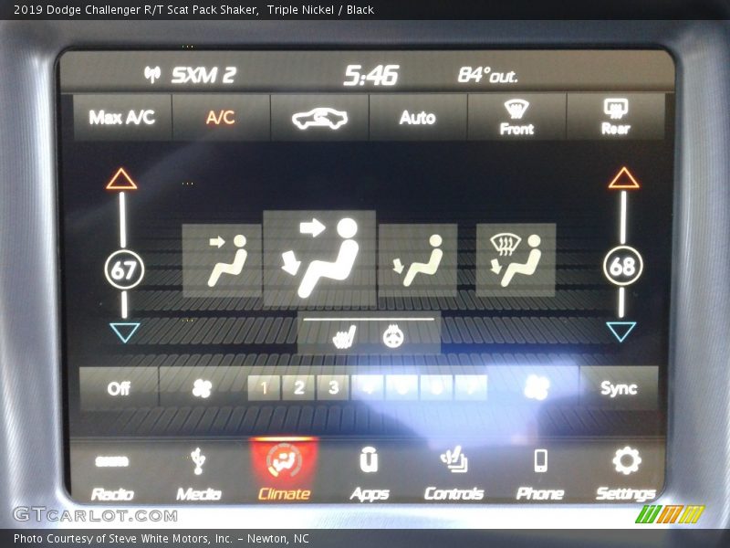 Triple Nickel / Black 2019 Dodge Challenger R/T Scat Pack Shaker