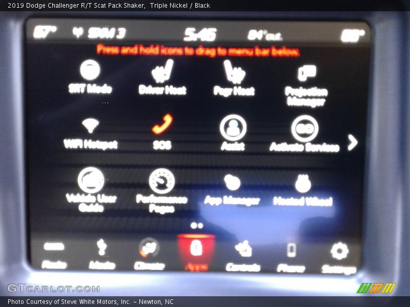Triple Nickel / Black 2019 Dodge Challenger R/T Scat Pack Shaker