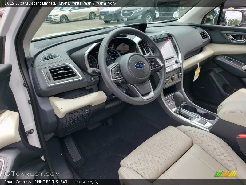 Crystal White Pearl / Warm Ivory 2019 Subaru Ascent Limited