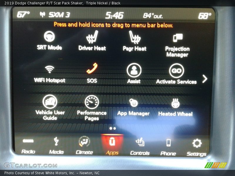Triple Nickel / Black 2019 Dodge Challenger R/T Scat Pack Shaker