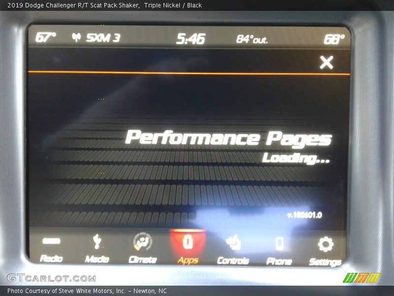 Triple Nickel / Black 2019 Dodge Challenger R/T Scat Pack Shaker