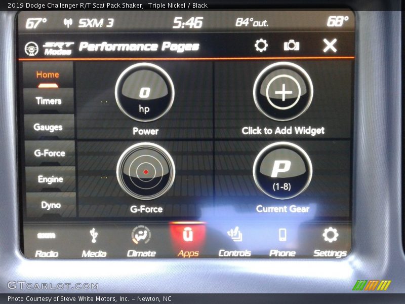 Triple Nickel / Black 2019 Dodge Challenger R/T Scat Pack Shaker