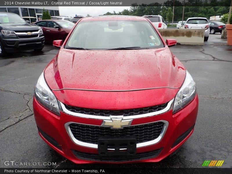 Crystal Red Tintcoat / Cocoa/Light Neutral 2014 Chevrolet Malibu LT