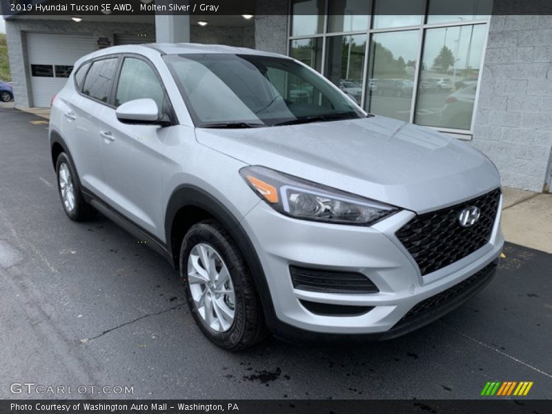 Molten Silver / Gray 2019 Hyundai Tucson SE AWD