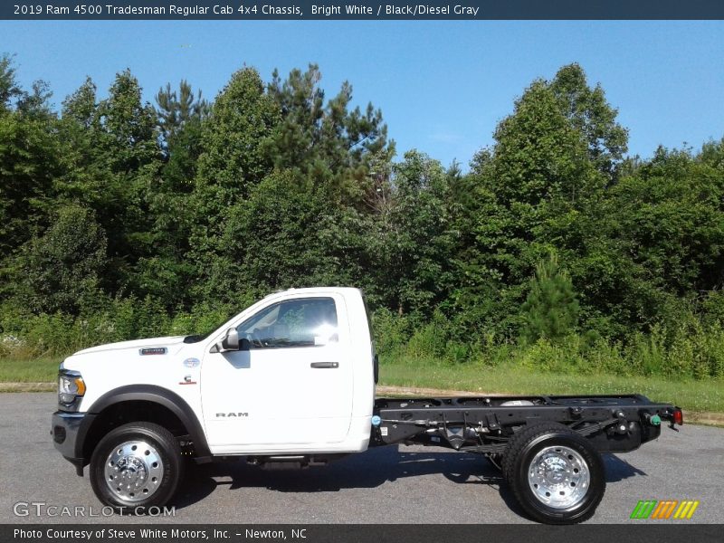 Bright White / Black/Diesel Gray 2019 Ram 4500 Tradesman Regular Cab 4x4 Chassis