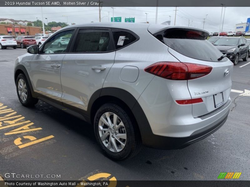 Molten Silver / Gray 2019 Hyundai Tucson SE AWD