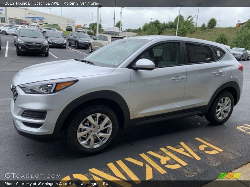 Molten Silver / Gray 2019 Hyundai Tucson SE AWD