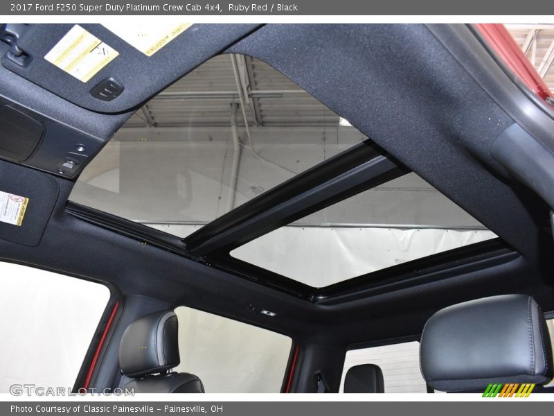 Ruby Red / Black 2017 Ford F250 Super Duty Platinum Crew Cab 4x4