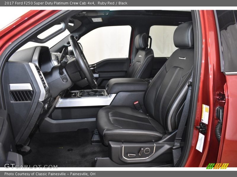 Ruby Red / Black 2017 Ford F250 Super Duty Platinum Crew Cab 4x4