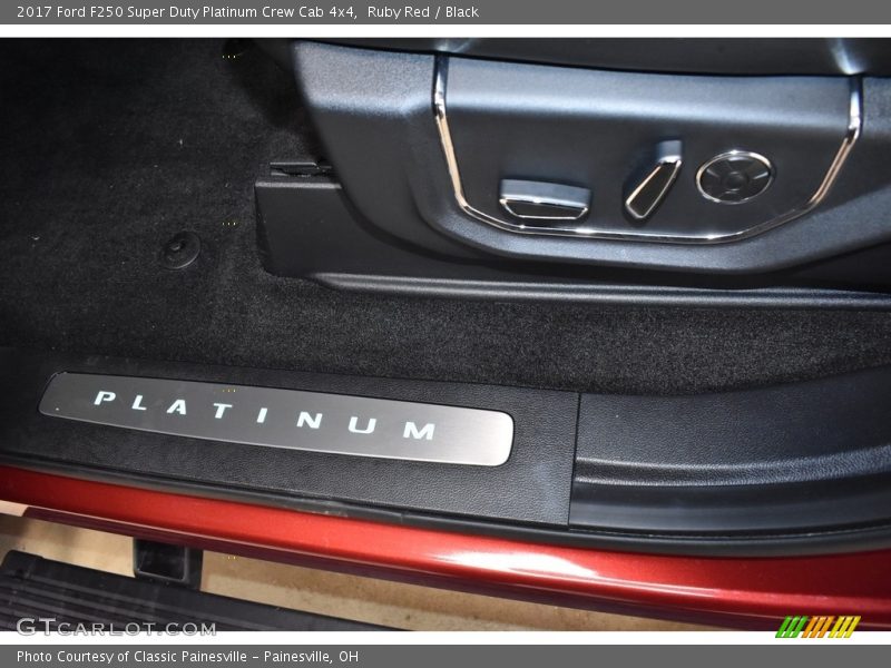 Ruby Red / Black 2017 Ford F250 Super Duty Platinum Crew Cab 4x4
