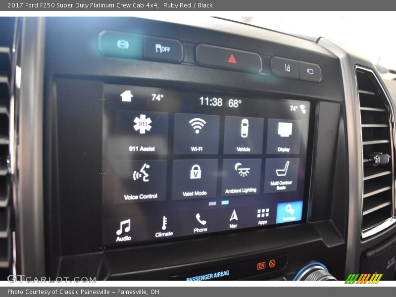 Ruby Red / Black 2017 Ford F250 Super Duty Platinum Crew Cab 4x4