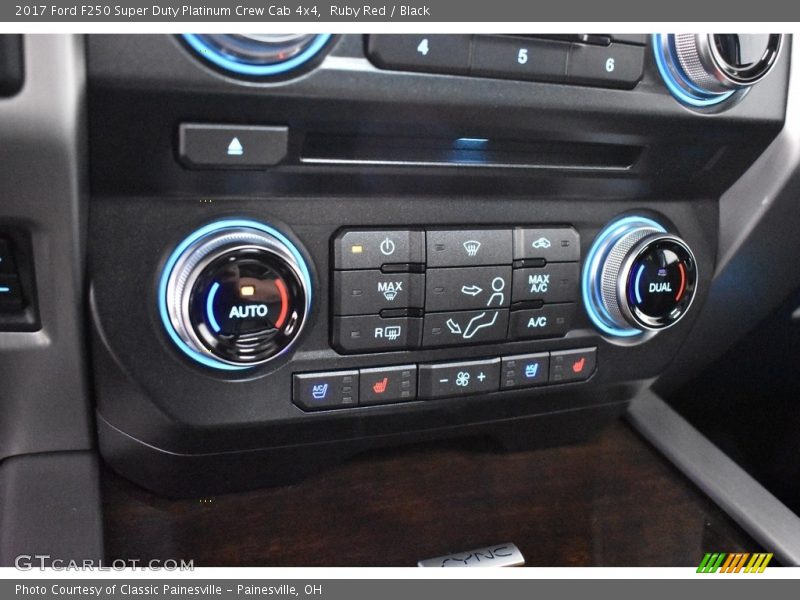 Ruby Red / Black 2017 Ford F250 Super Duty Platinum Crew Cab 4x4