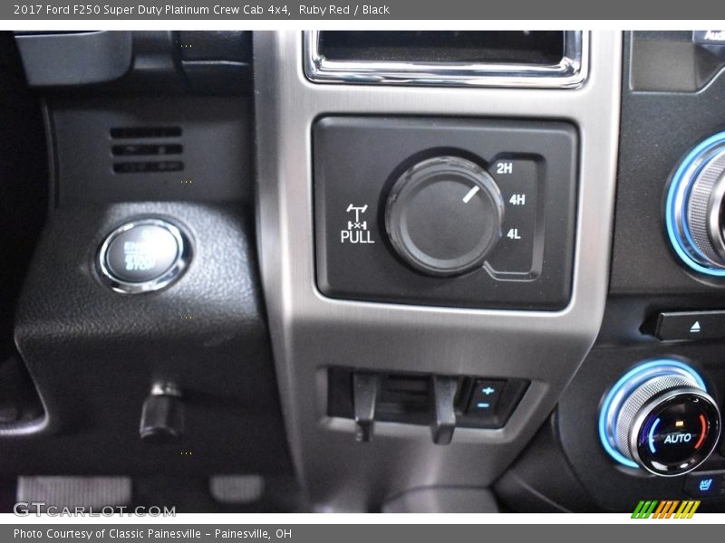 Ruby Red / Black 2017 Ford F250 Super Duty Platinum Crew Cab 4x4