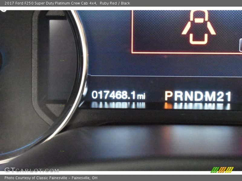 Ruby Red / Black 2017 Ford F250 Super Duty Platinum Crew Cab 4x4