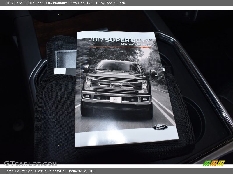 Ruby Red / Black 2017 Ford F250 Super Duty Platinum Crew Cab 4x4