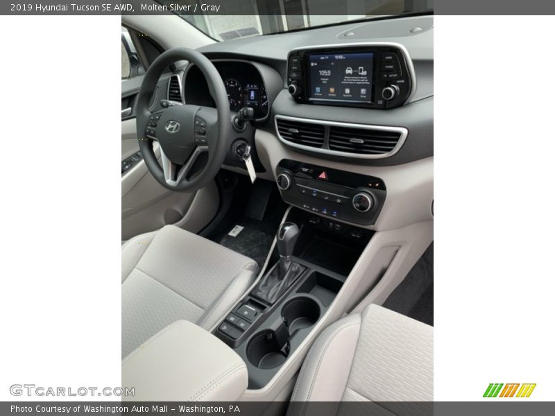 Molten Silver / Gray 2019 Hyundai Tucson SE AWD