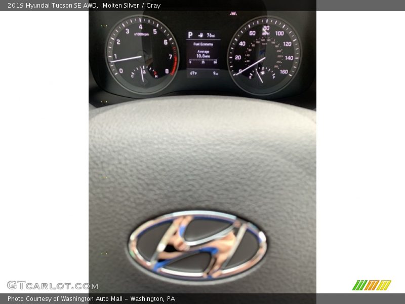 Molten Silver / Gray 2019 Hyundai Tucson SE AWD