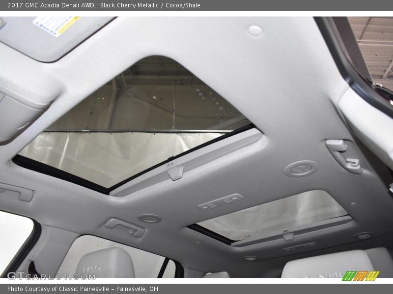 Black Cherry Metallic / Cocoa/Shale 2017 GMC Acadia Denali AWD