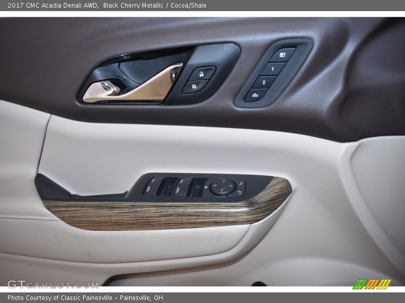 Black Cherry Metallic / Cocoa/Shale 2017 GMC Acadia Denali AWD