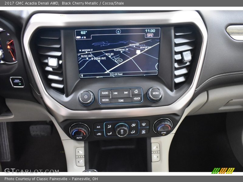 Black Cherry Metallic / Cocoa/Shale 2017 GMC Acadia Denali AWD