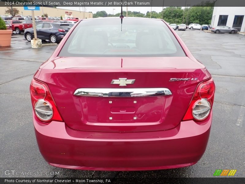 Deep Magenta Metallic / Jet Black/Dark Titanium 2014 Chevrolet Sonic LT Sedan