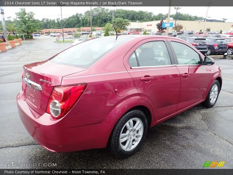 Deep Magenta Metallic / Jet Black/Dark Titanium 2014 Chevrolet Sonic LT Sedan