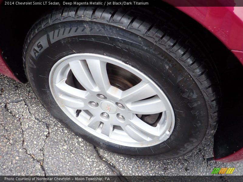 Deep Magenta Metallic / Jet Black/Dark Titanium 2014 Chevrolet Sonic LT Sedan