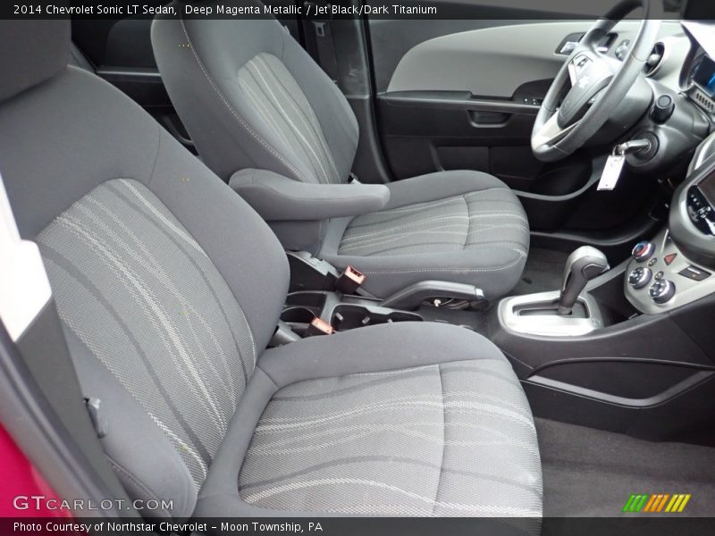 Deep Magenta Metallic / Jet Black/Dark Titanium 2014 Chevrolet Sonic LT Sedan