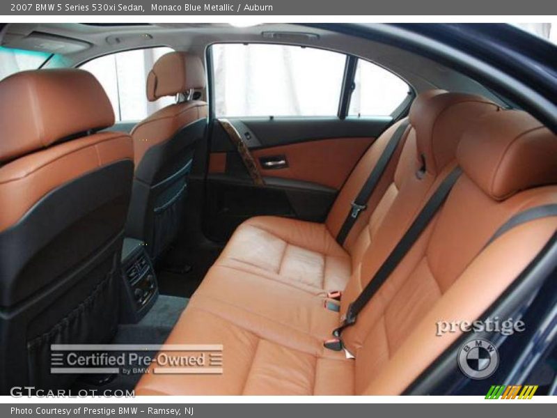 Monaco Blue Metallic / Auburn 2007 BMW 5 Series 530xi Sedan